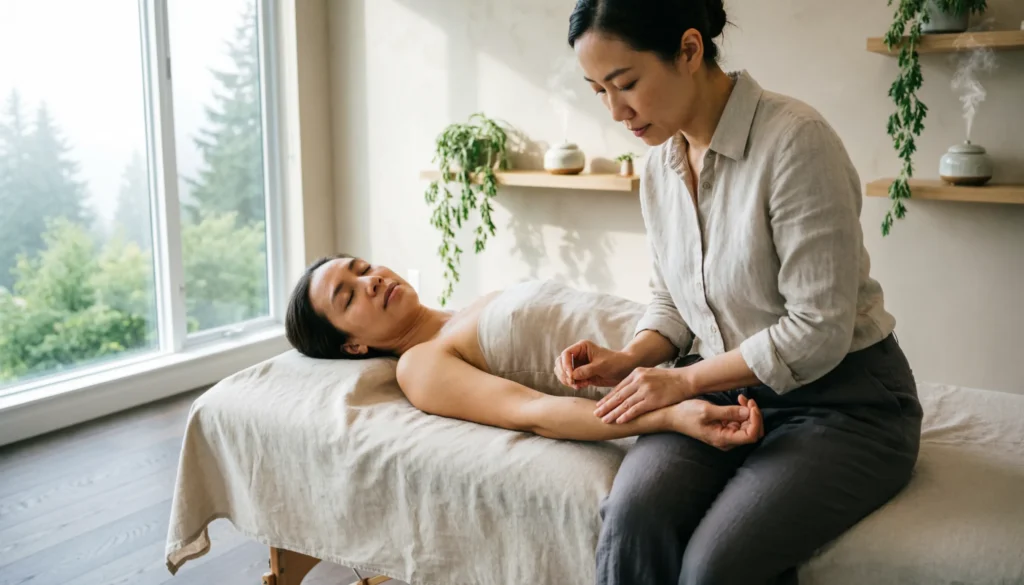 Professional acupuncture clinic in West Vancouver offering personalized acupuncture therapy in a calm medical spa environment
